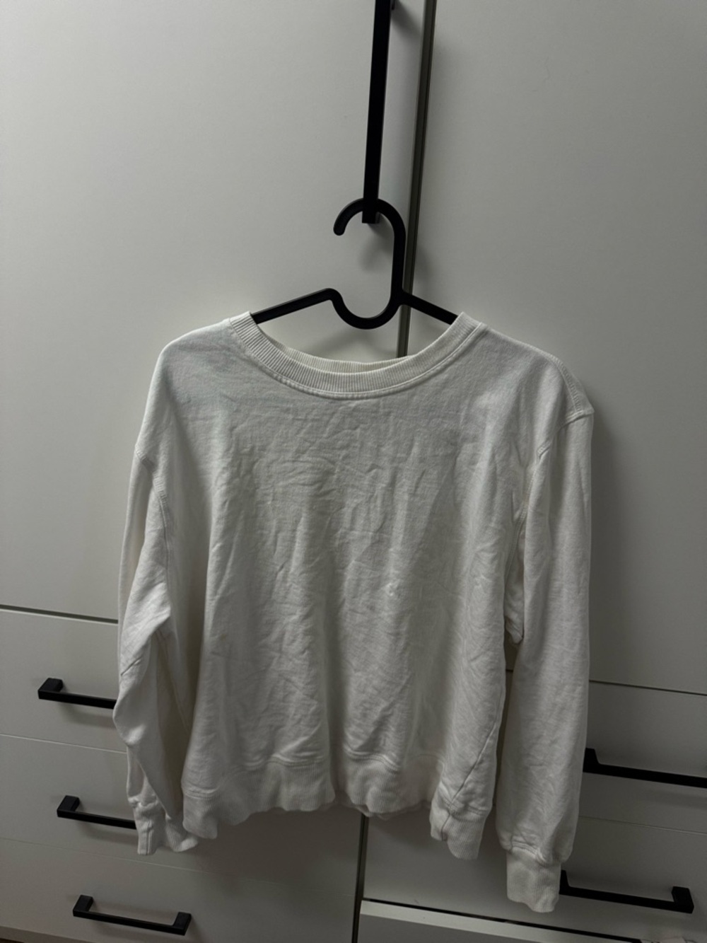 Classic Women's White Crewneck Sweater
